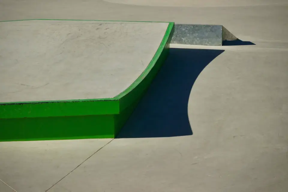 Close-up of a wide dog ramp with a textured, non-slip surface