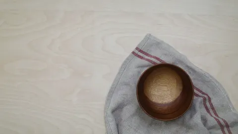 Dog bowl at home