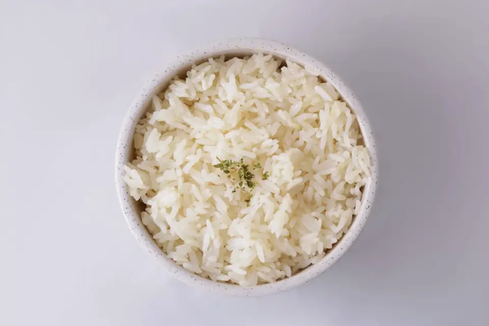 Small pieces of plain cooked turkey breast mixed into a dog&#x27;s food bowl
